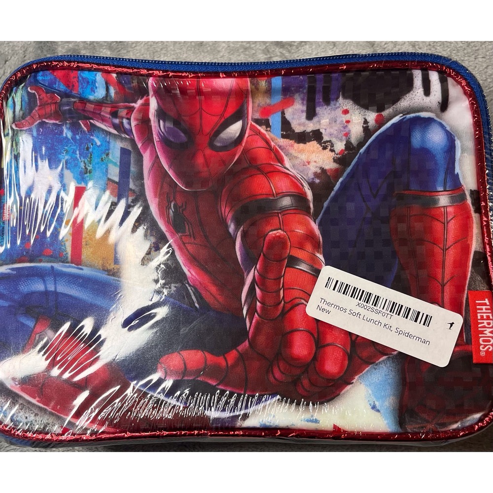Thermos‎ Spiderman Soft Lunch Kit New Marvel Comics Superhero School Lunchbox